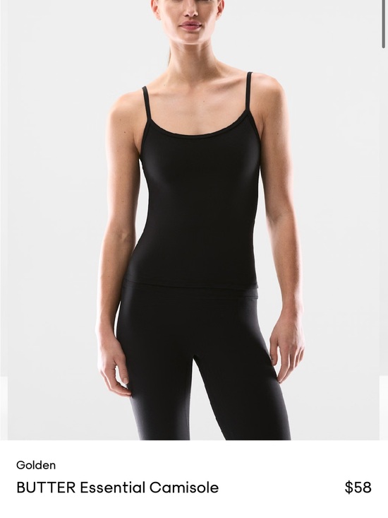 Aritzia Tops - Aritzia BUTTER Essential Black Camisole